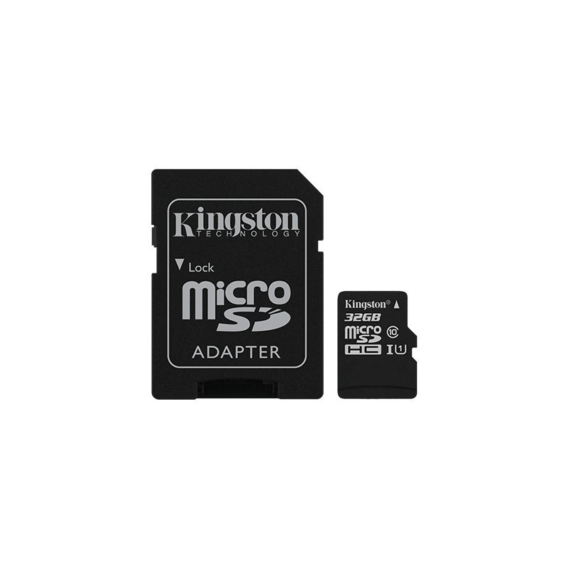 CARTE MICRO SDHC 32GB CLASS U1 + ADAPTATEUR SD