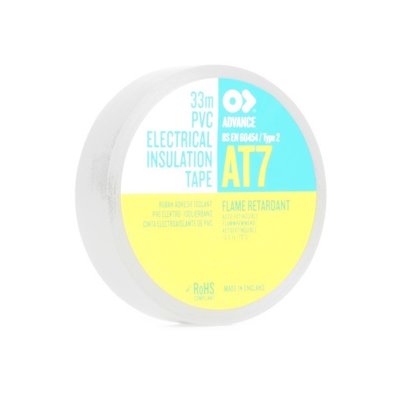 RUBAN PVC ISOLANT BLANC 10m x 15mm