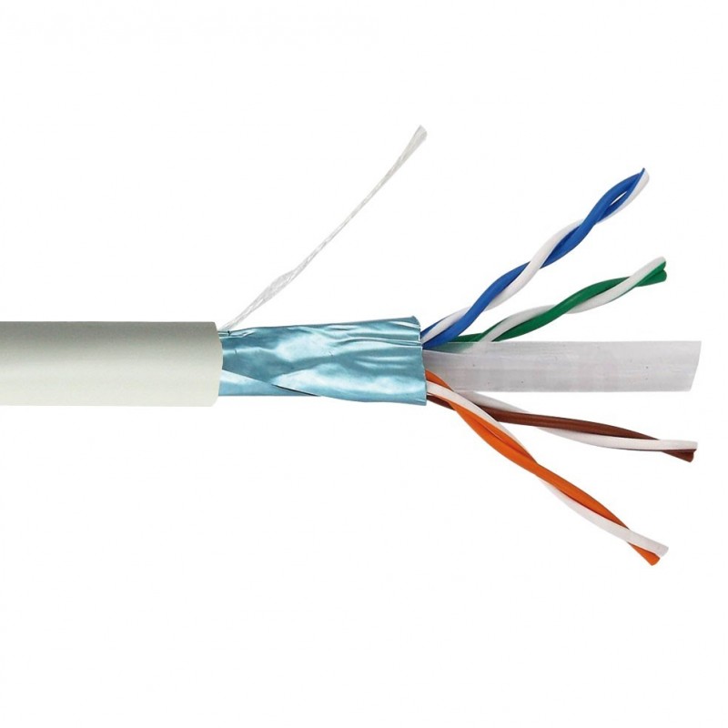 CABLE CAT6 F/UTP 4 PAIRES BLANC (TOURET DE 305m)