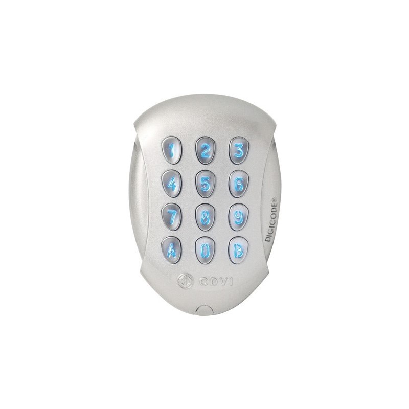DIGICODE ALLIAGE ALUMINIUM 100 CODES 2 RELAIS