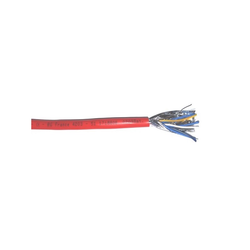 CABLE SYT 1 PAIRE AWG20 8/10 BOBINE DE 100m