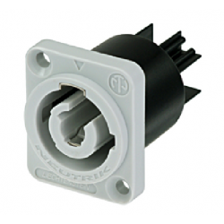 EMBASE CHASSIS POWERCON FEMELLE TYPE B GRIS