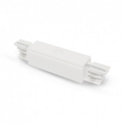 CONNECTEUR TRIPHASE CENTRAL POUR RAIL DE SPOT BLANC