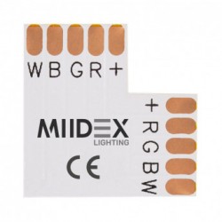 CONNECTEUR EN L A SOUDER POUR BANDEAU LED 12mm RGBW