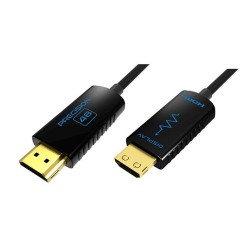 CORDON HDMI 2.1 FIBRE OPTIQUE MALE/MALE 10m 4K 120Hz UHD eARC