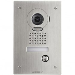PLATINE DE RUE VIDEO INOX ENCASTREE POUR INTERPHONE SERIE JP