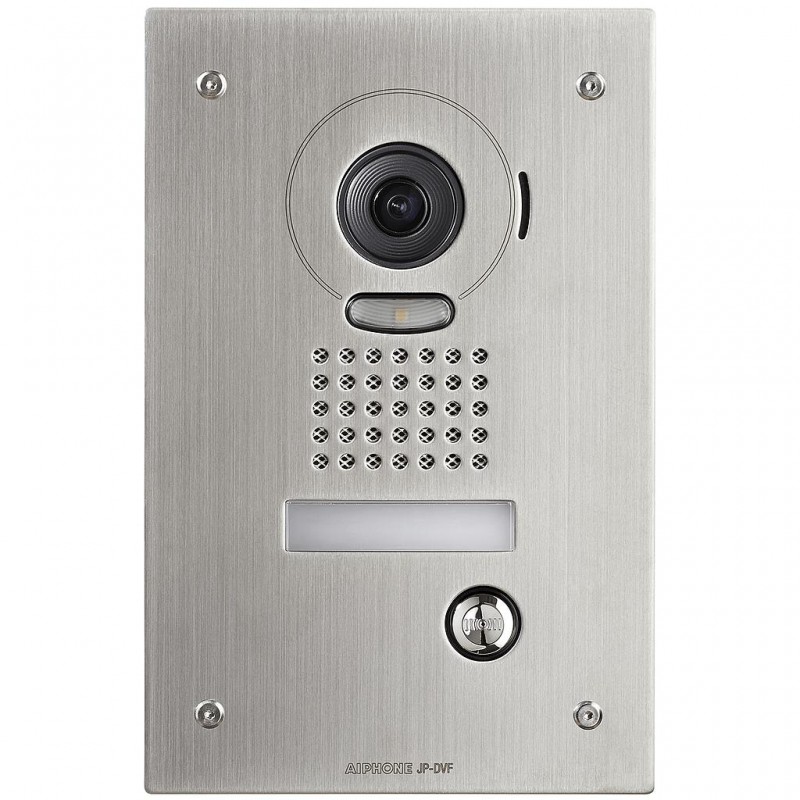 PLATINE DE RUE VIDEO INOX ENCASTREE POUR INTERPHONE SERIE JP