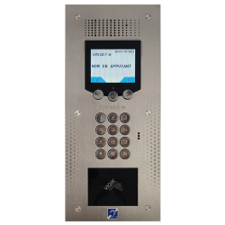 PACK INTERPHONE VIDEO VENDONE 1000 NOMS INOX CENTRALE VIGIK 2 PORTES