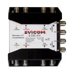 DERIVATEUR 1D -15dB POUR LNB QUATTRO (4 ENTREES 8 SORTIES)