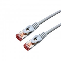 CORDON RJ45 CAT6a SSTP GRIS 15cm LSOH