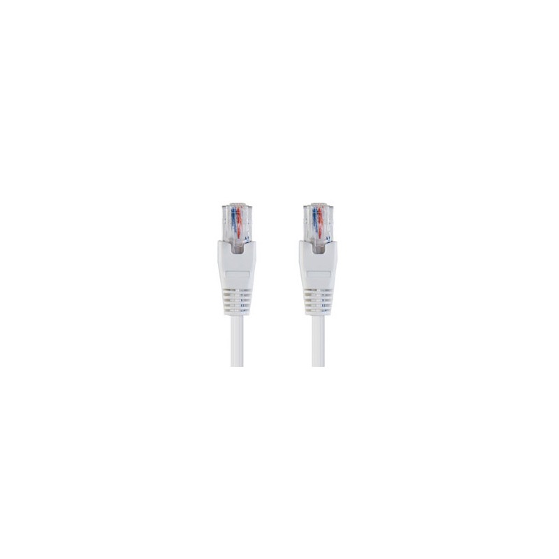 CORDON RJ45 MAL/MAL 10m BLANC