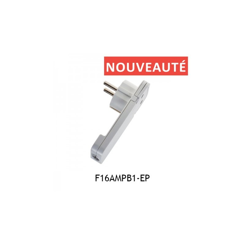 FICHE ELECTRIQUE 2P+T 16A MALE EXTRA PLATE