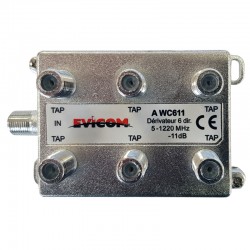 DERIVATEUR 6D 11dB 5-1220MHZ TERMINAL