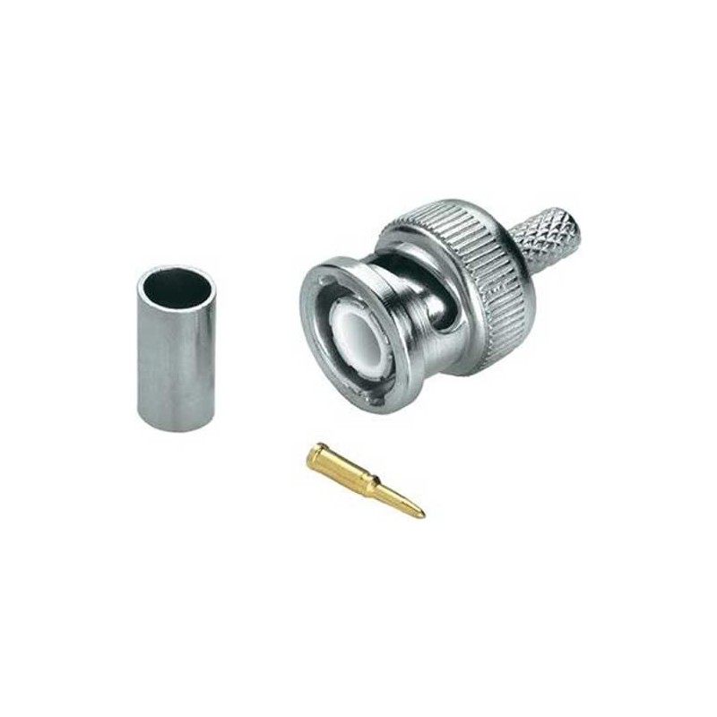 FICHE BNC MALE CABLE 8MM